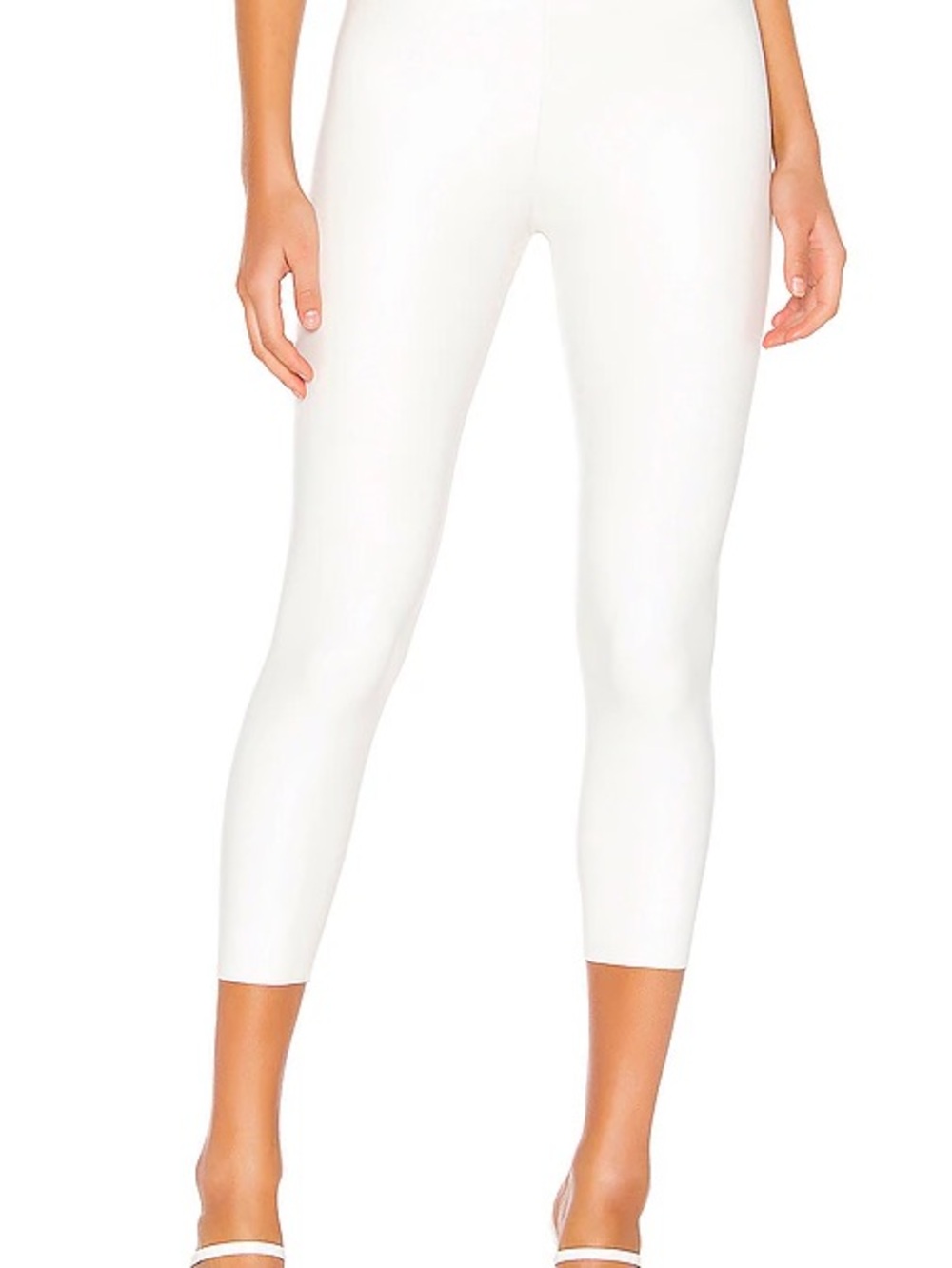 COMMANDO White Faux Leather Capris